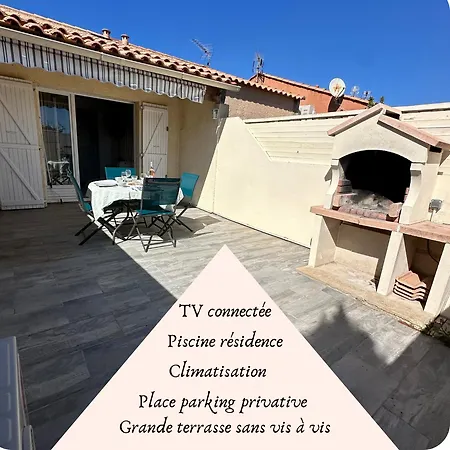 La Discrete Toute Equipee Avec Piscine Gruissan Exterior photo